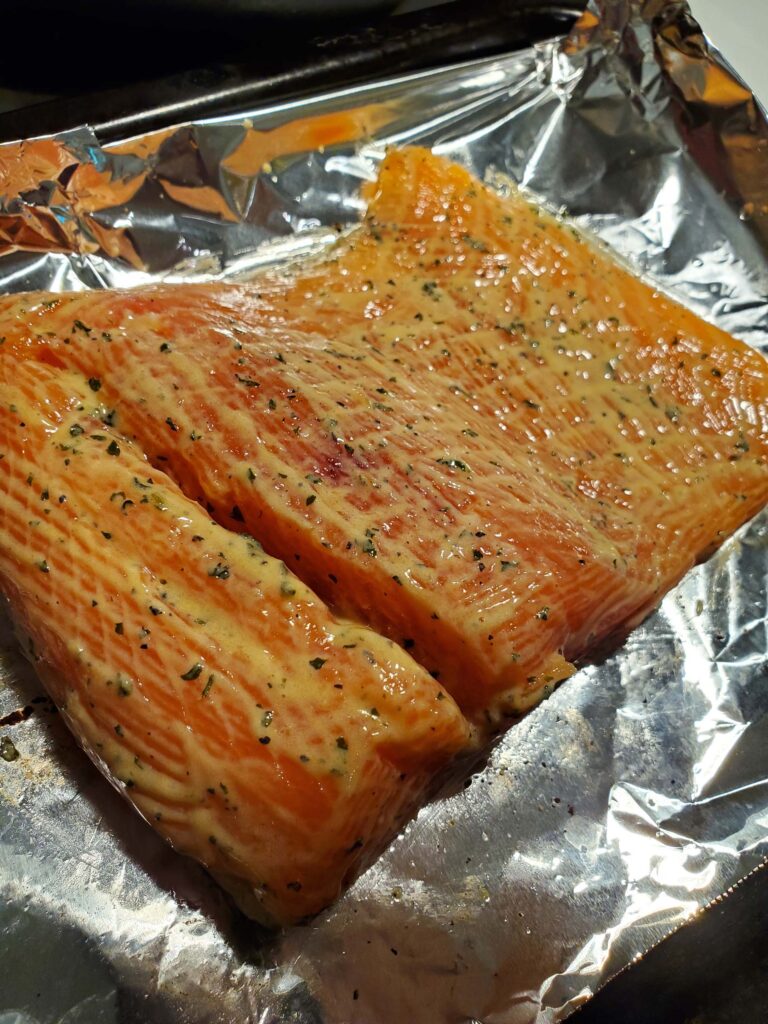 Baked Salmon Dijon